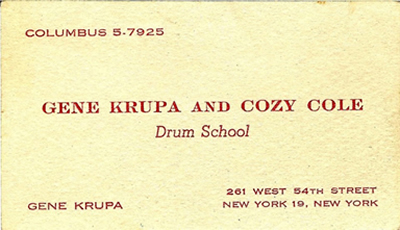 Gene Krupa Drummerworld
