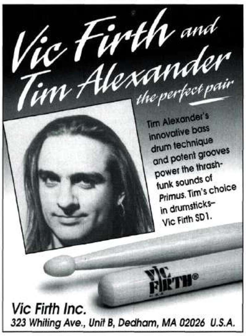 Tim Alexander Primus Drummerworld
