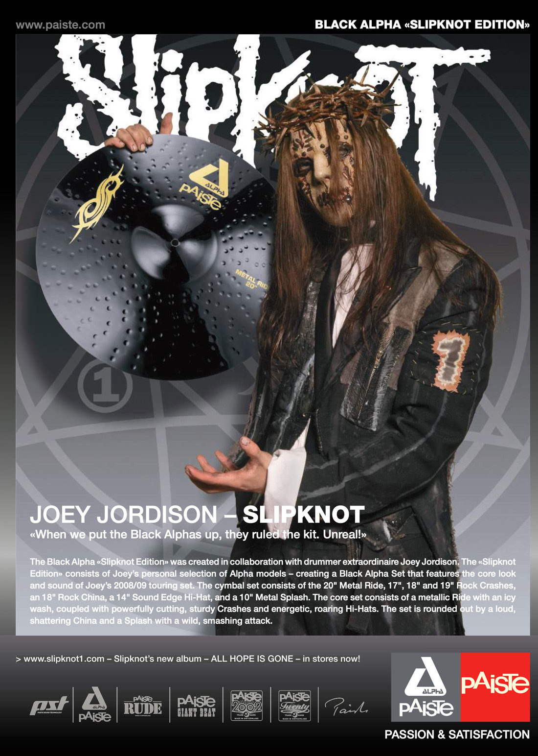 Joey Jordison - Drummerworld