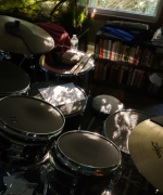 My drumkit morning shadows 6-6-2021.PNG