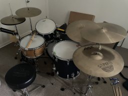 Drums with new cymbal.JPG